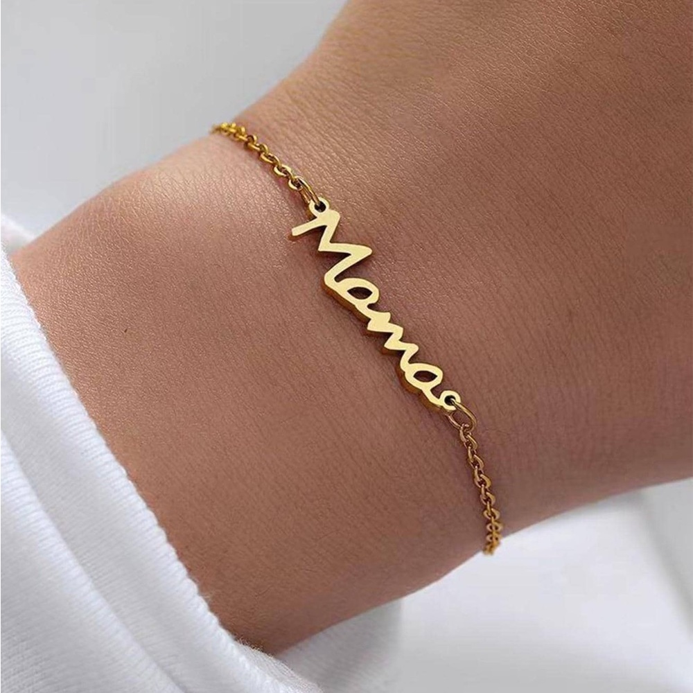Fashionable Letter Decor Bracelet For Women For Mother's Day Gift - Picture 3 of 3